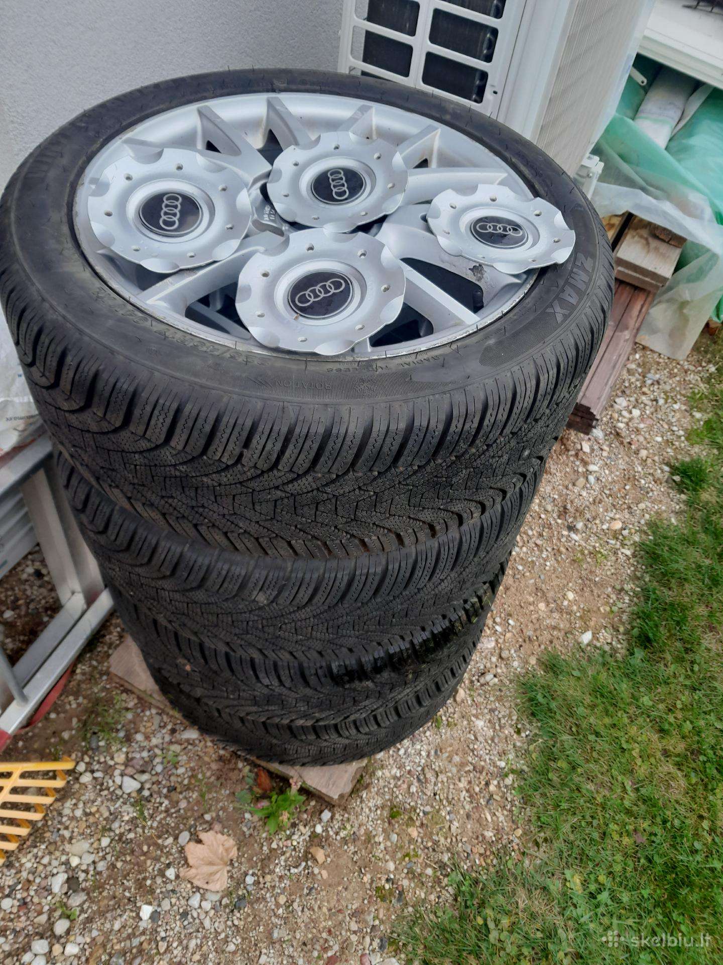 Ratlankiai su padangom r17 nuo audi b7 tinka ir k