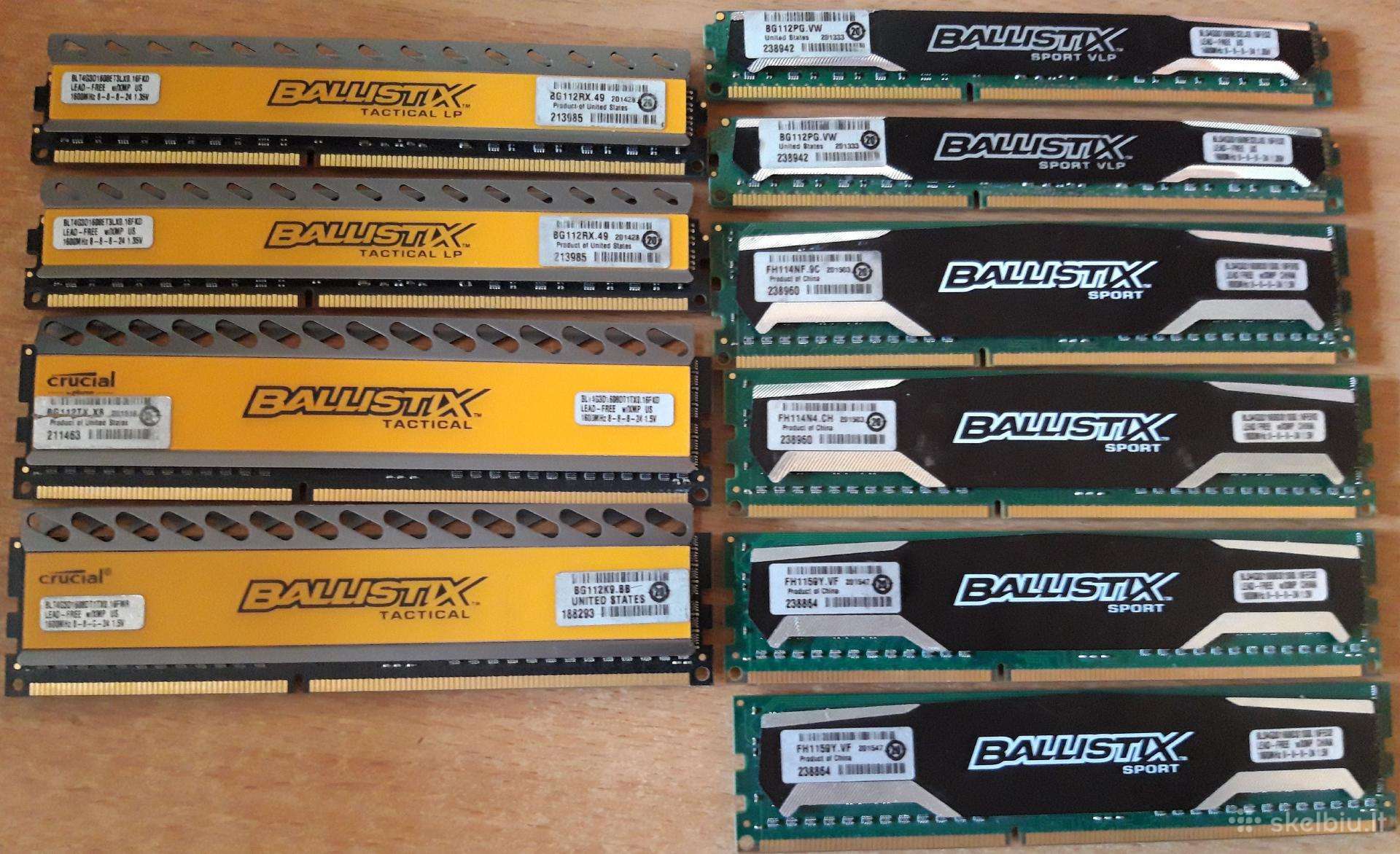 Ddr3 Crucial Ballistix 1600mhz x10