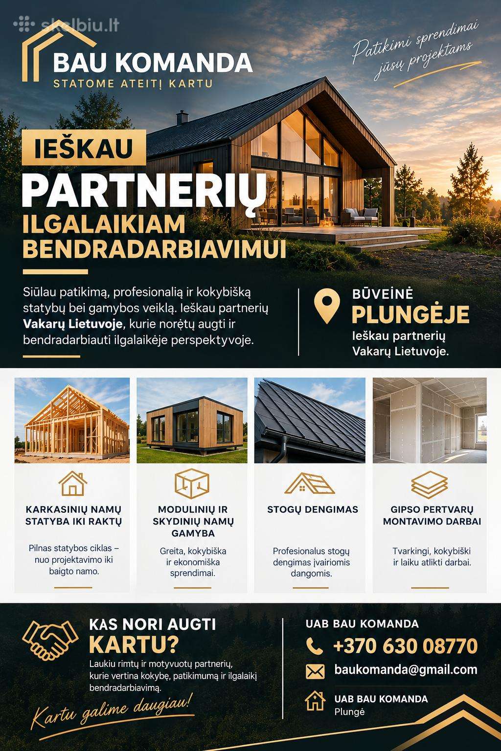 Ieškau partnerių