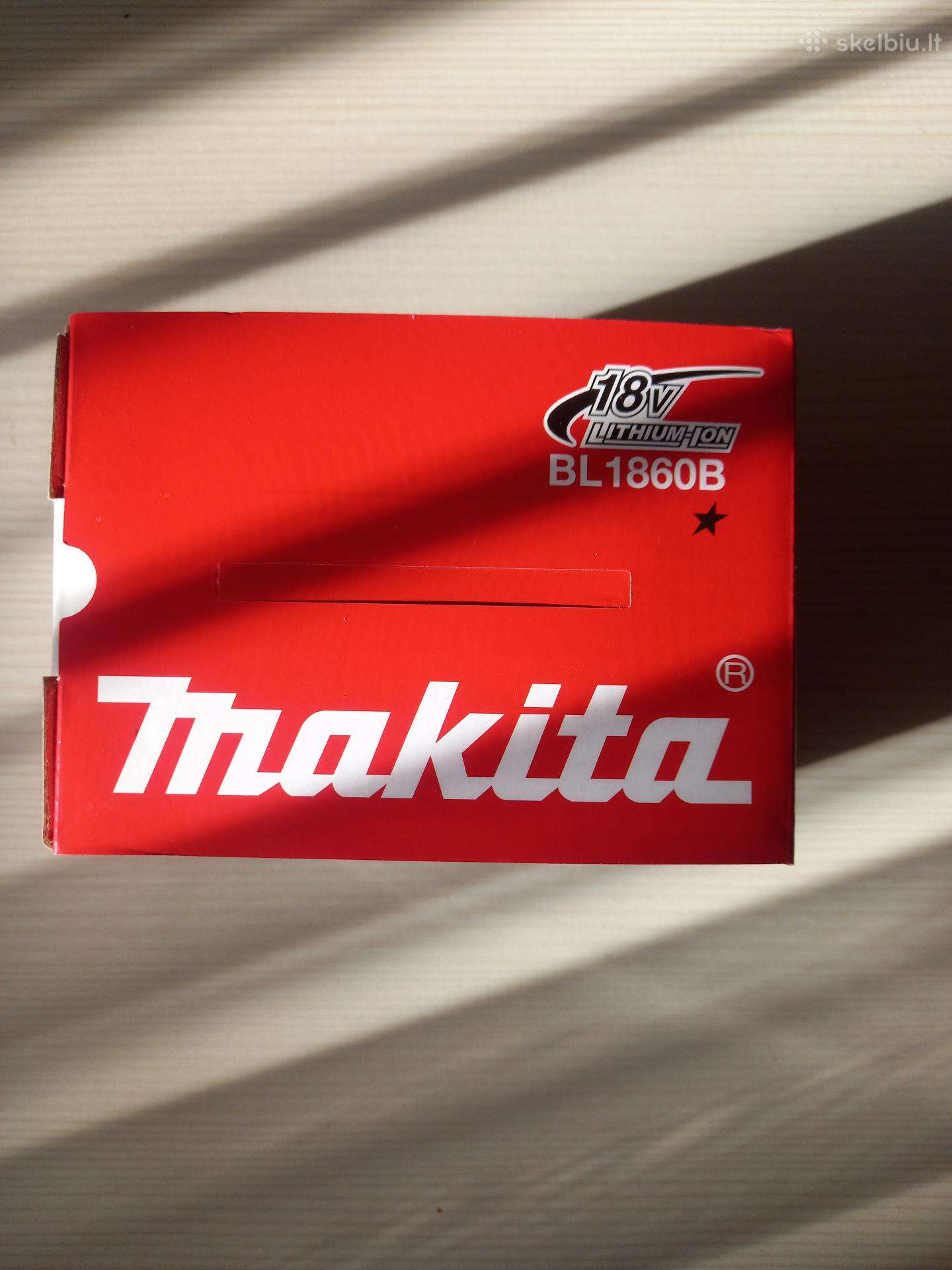 Makita batėrija 18v 6ah Naujabl1860b