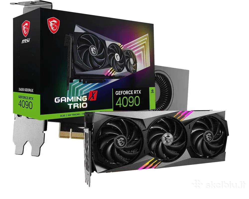 Msi Geforce Rtx 4090 Gaming X Trio Oc 24gb 3 mėn.