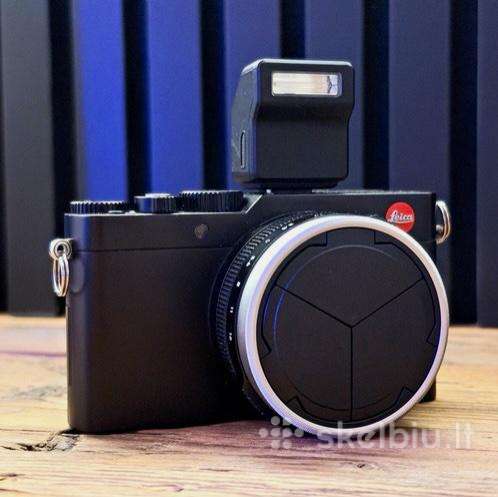 Leica D-lux 7 su CF D blykste ir odiniu dėklu