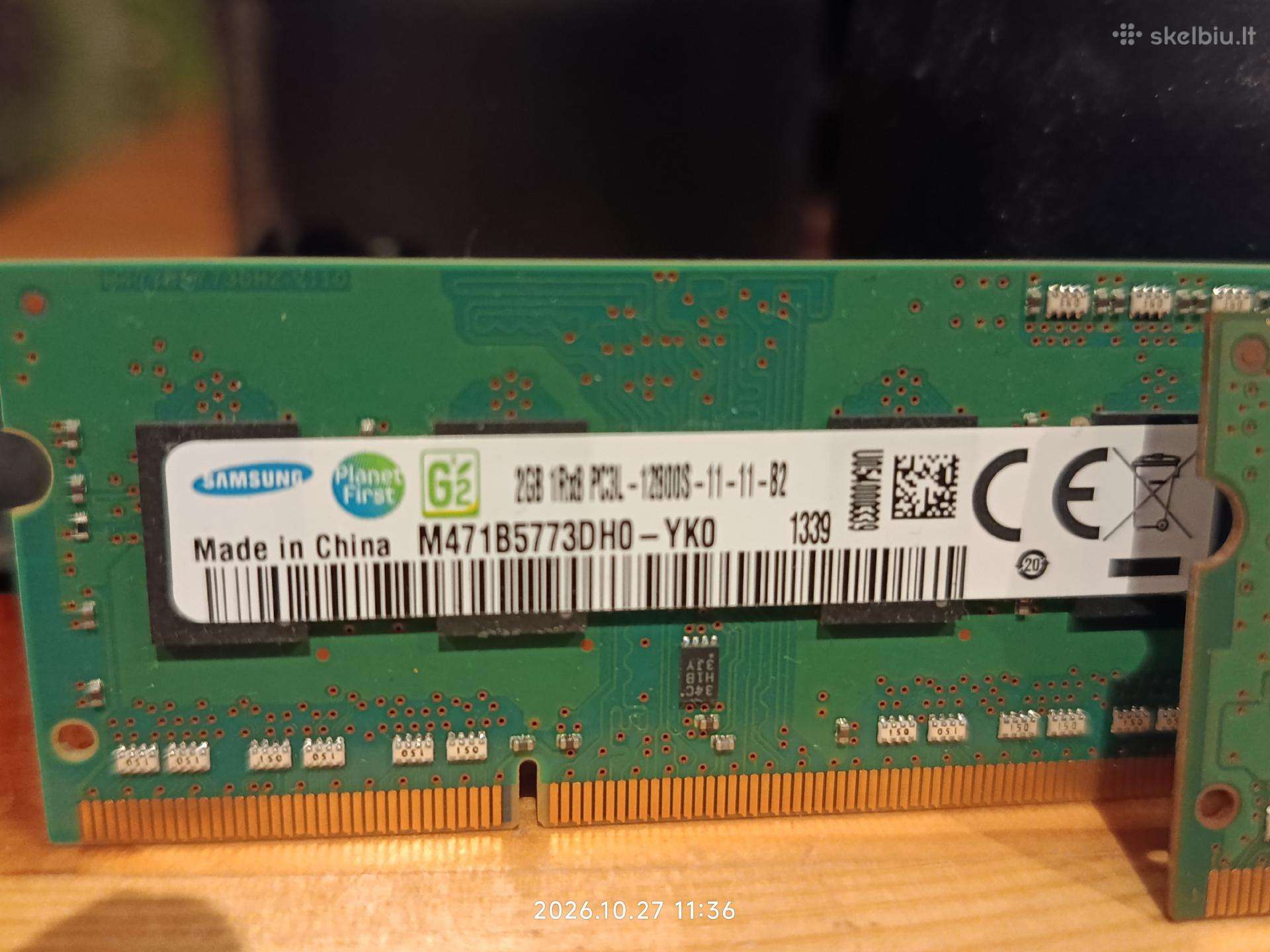 Ssd3 RAM 4gb 1rx8 pcl3-12800s-11-12-b4 1600 MHz