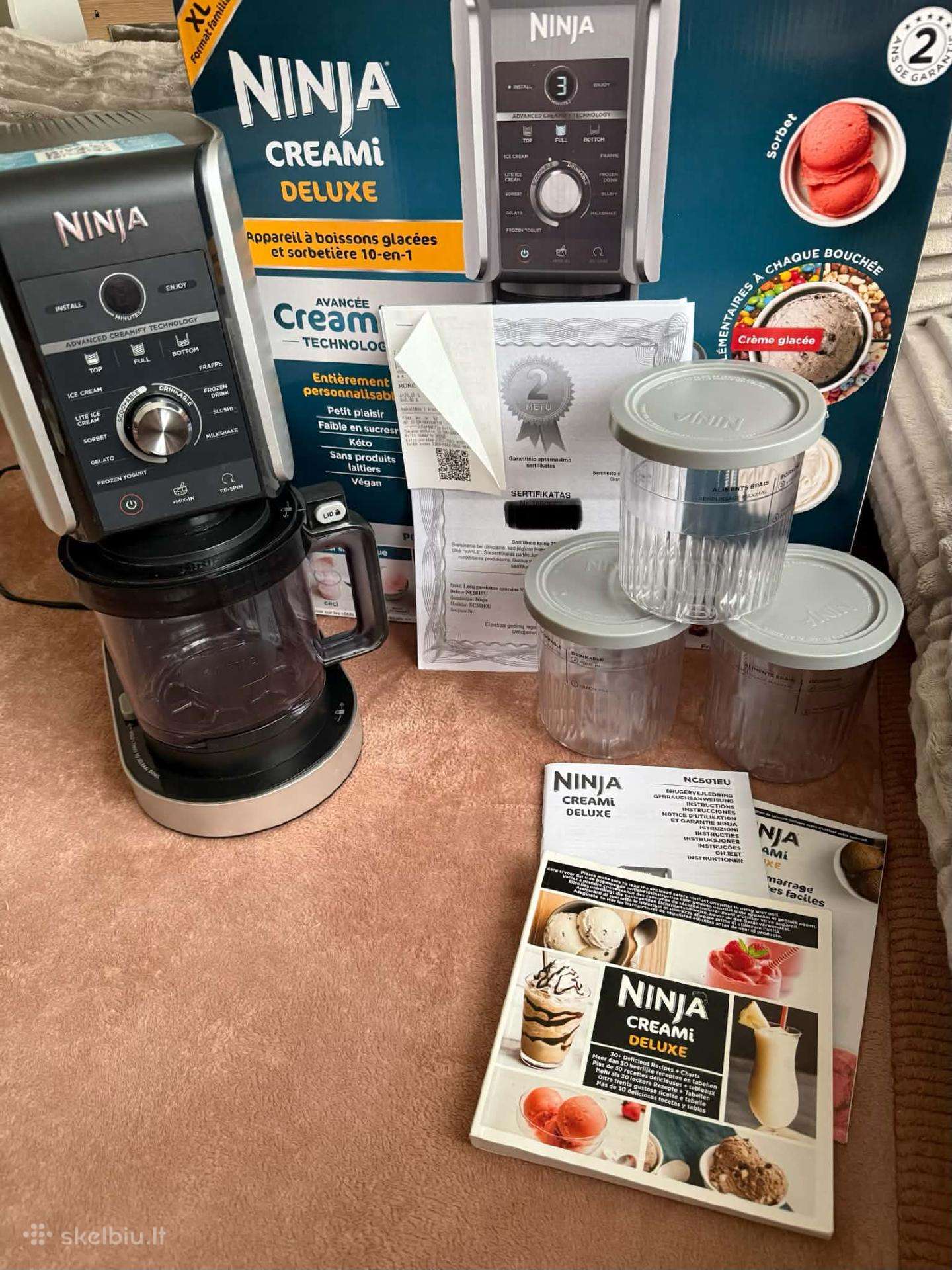 Ninja Creami Deluxe ledų gaminimo aparatas