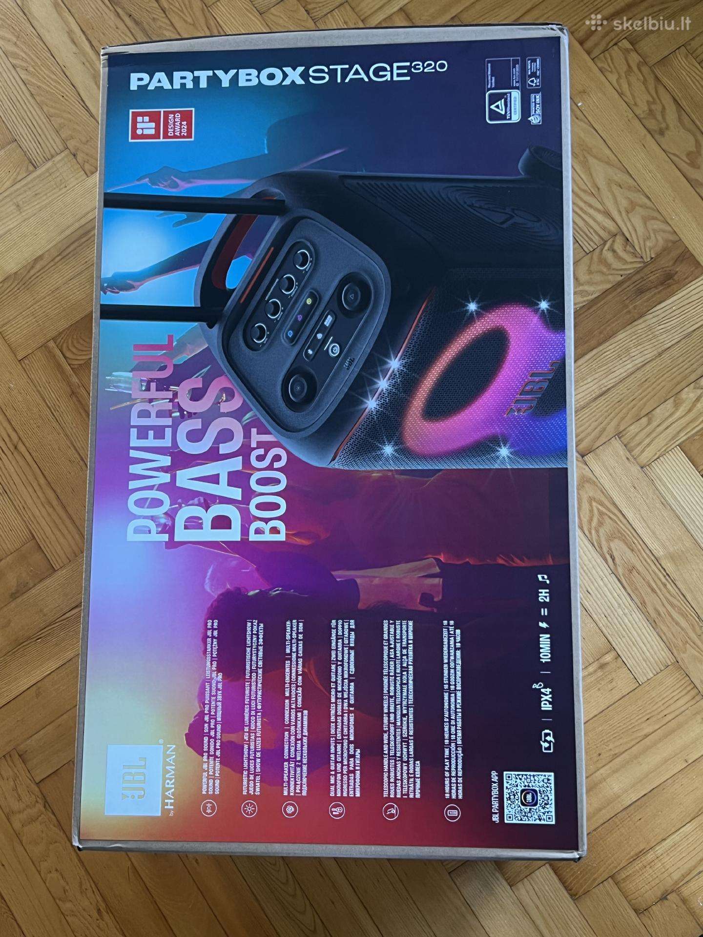 Jbl Partybox stage 320 su 24 mėn garantija