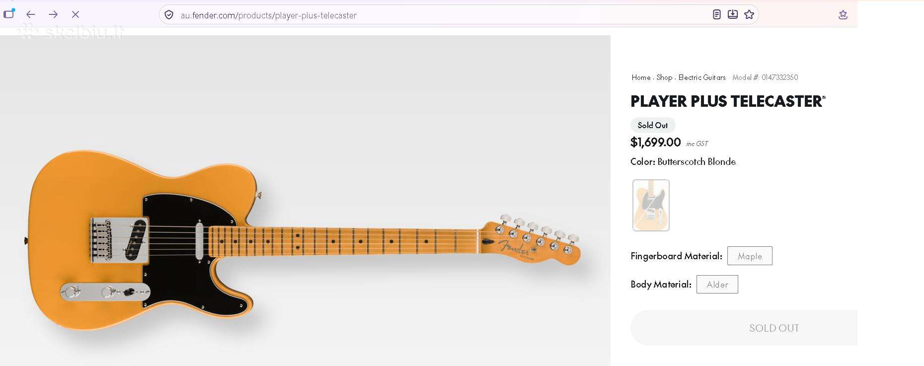 Fender Player Plus Telecaster Bt