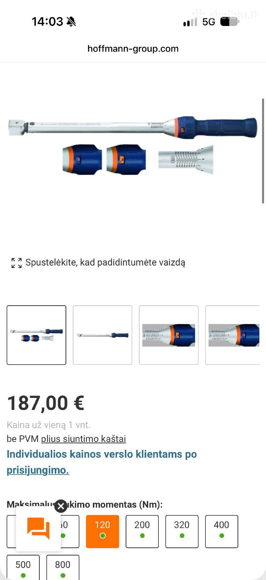 Garant dinamometrinis raktas