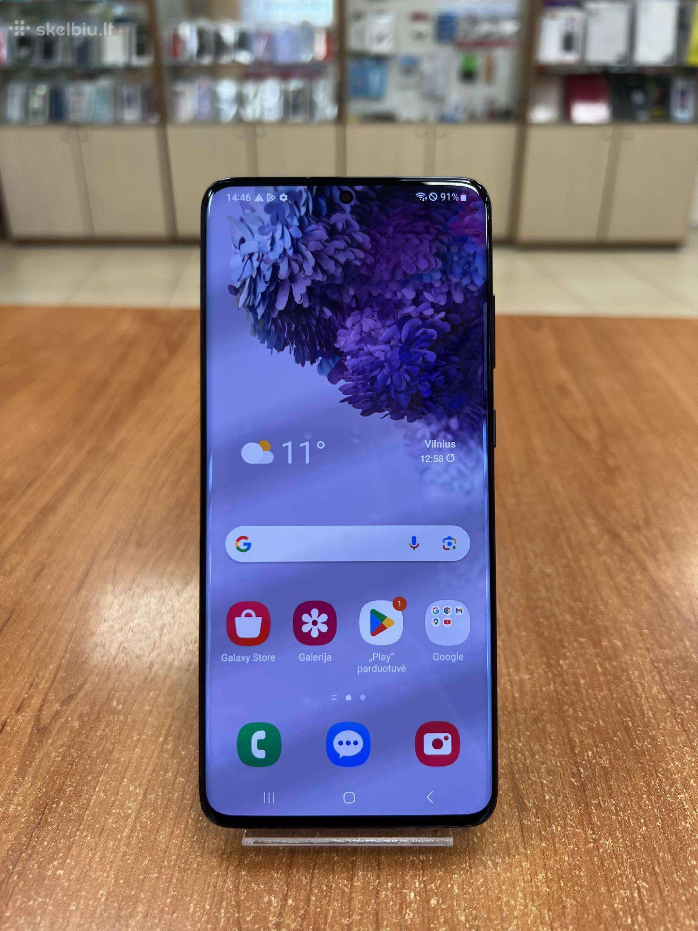 Samsung Galaxy S20 Plus 5G 128 GB Black (naudotas)