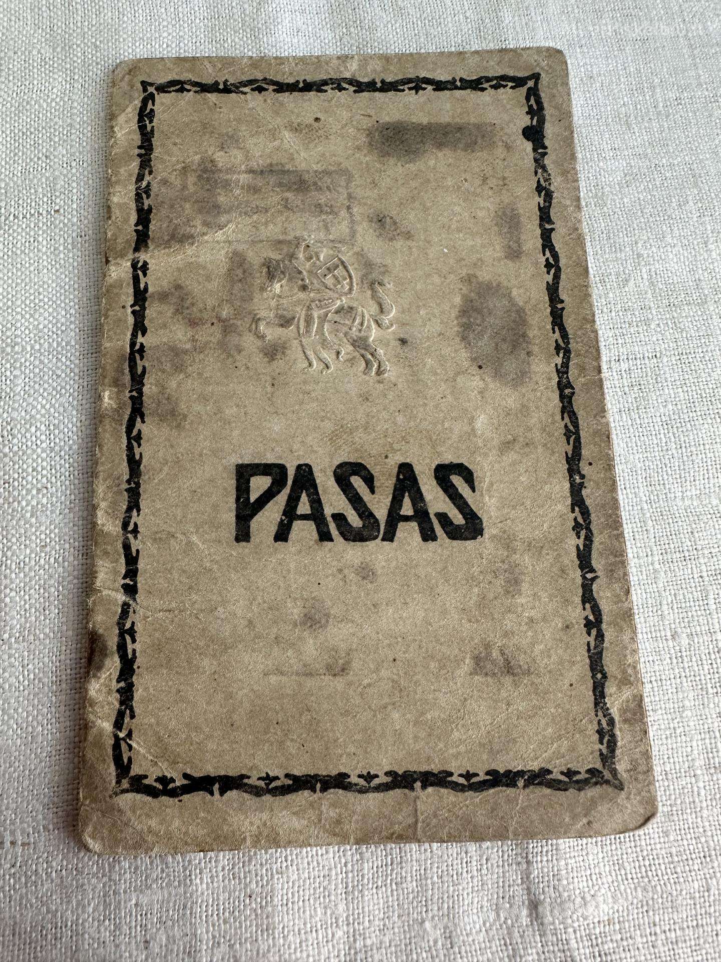 Tarpukario lietuviskas pasas