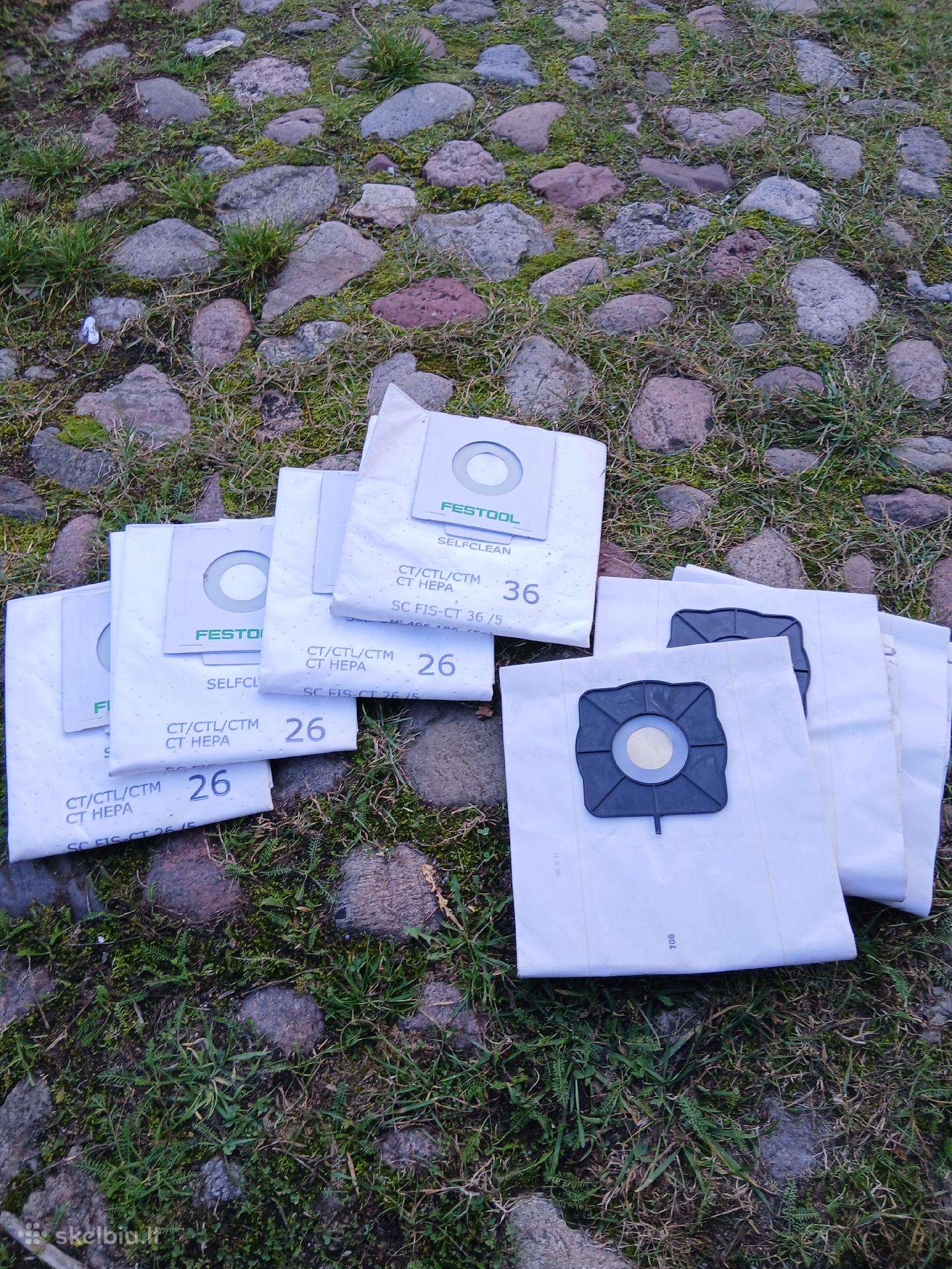 Parduodu dulk siurblio Festool ir Bosch maiselius
