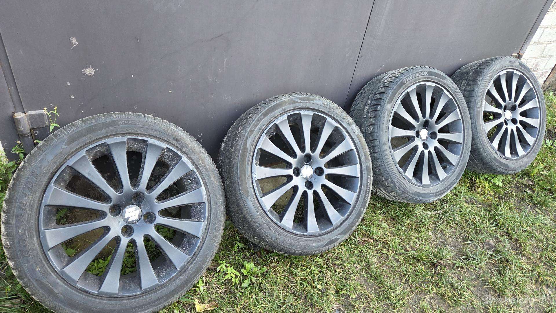 Suzuki r17 4x100 ratlankiai, žieminės.
