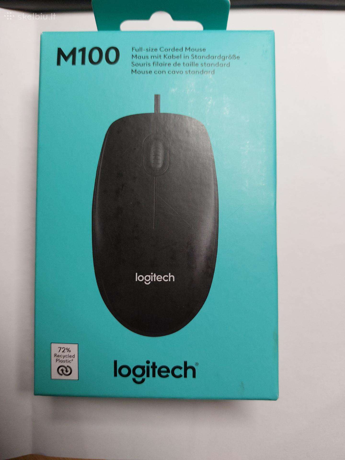 Nauja Logitech M100 kompiuterinė pelė