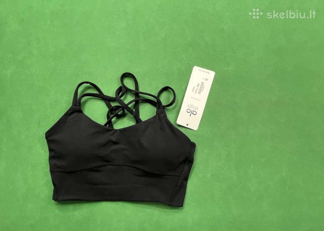 Alo Yoga juoda sportinė liemenėlė