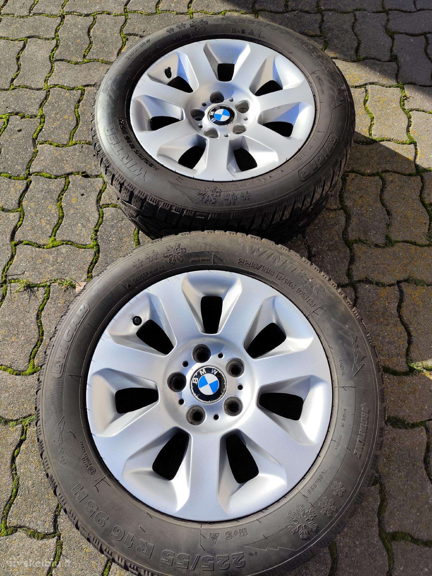 Lieti originalūs Bmw ratai R16 žieminėm padangom