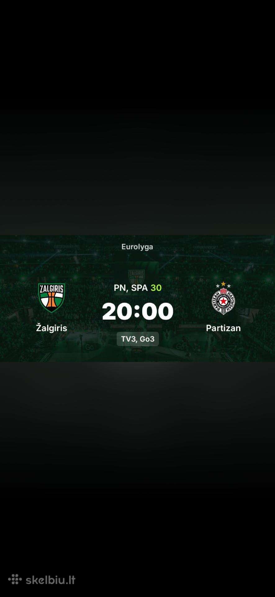 Parduodu Žalgiris-partizan