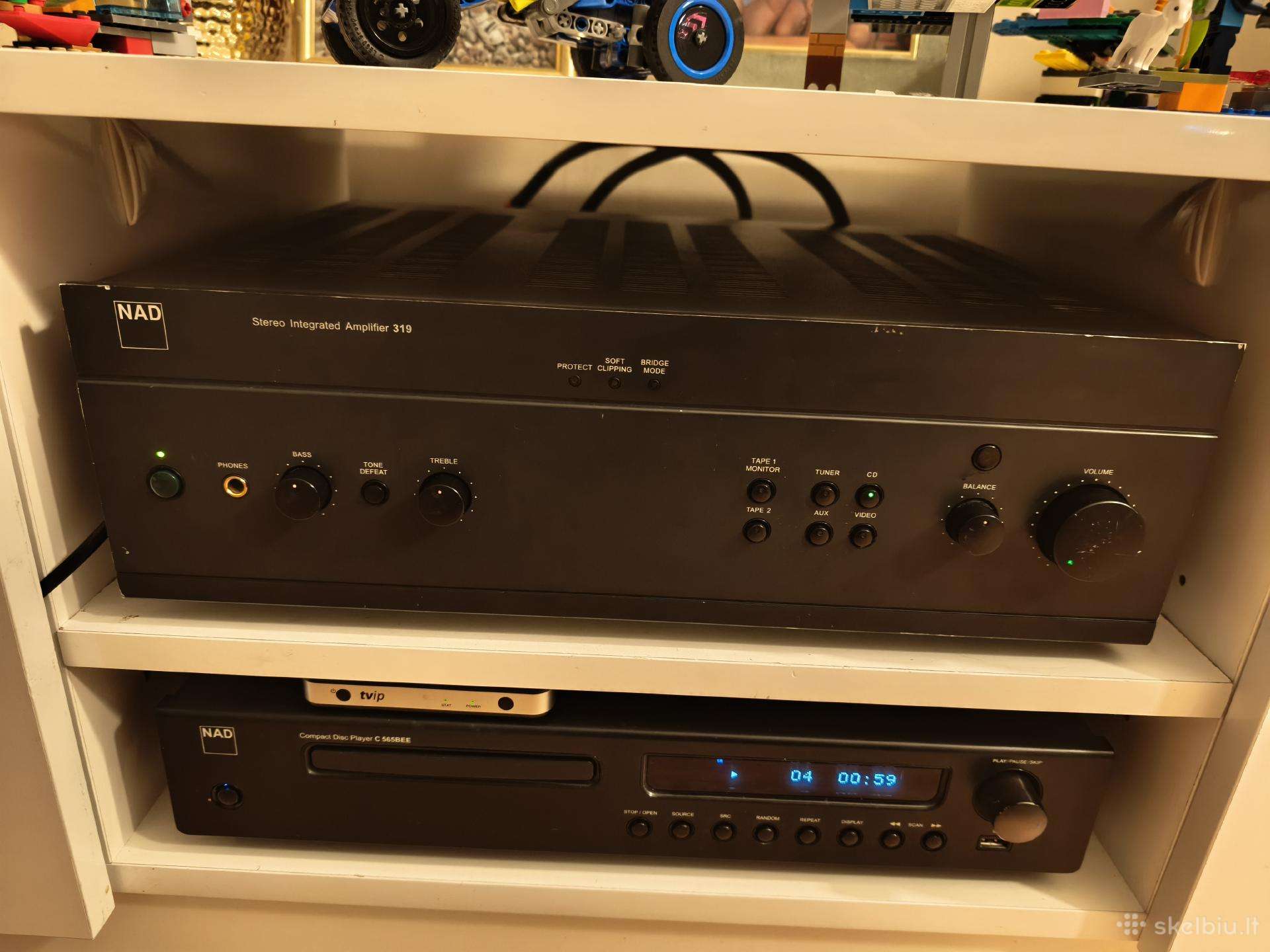 Nad 319, labai galingas, 2x125w prie 8 Ohm