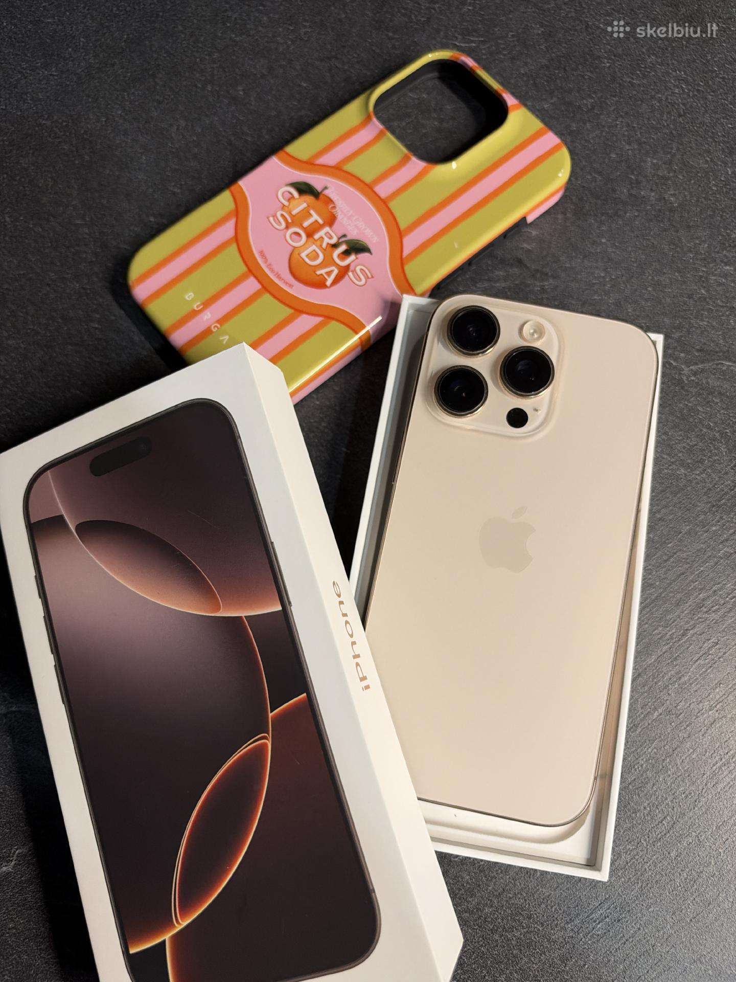 iPhone 16 pro 128gb dessert titanium