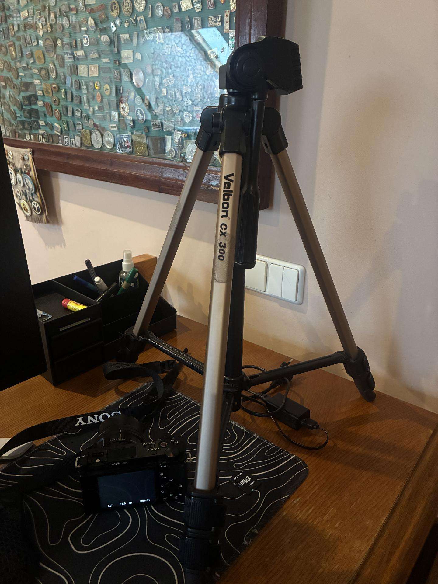 Sony Zv-e10 4k kamera + Dji Mic Mini + priedai