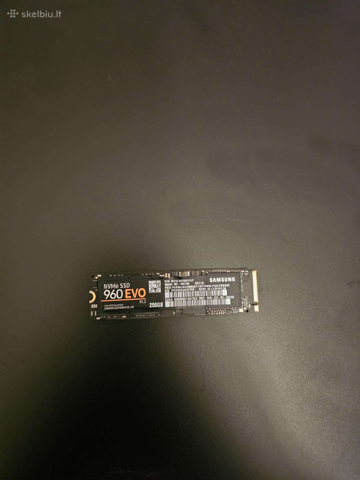 Nvme Samsung 960 EVO 250gb