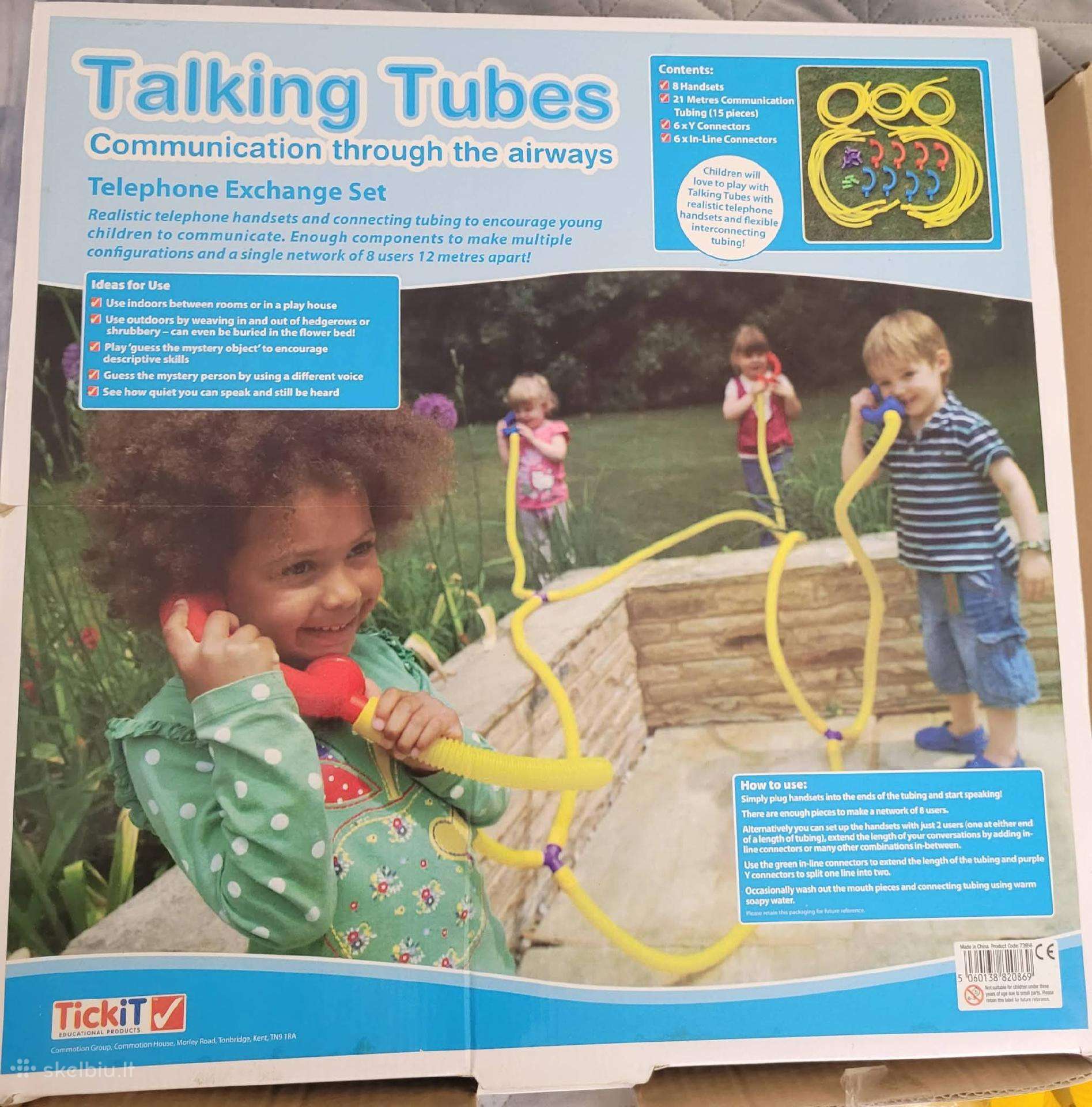 „Tickit Talking Tubes“ edukaciniai telefonai