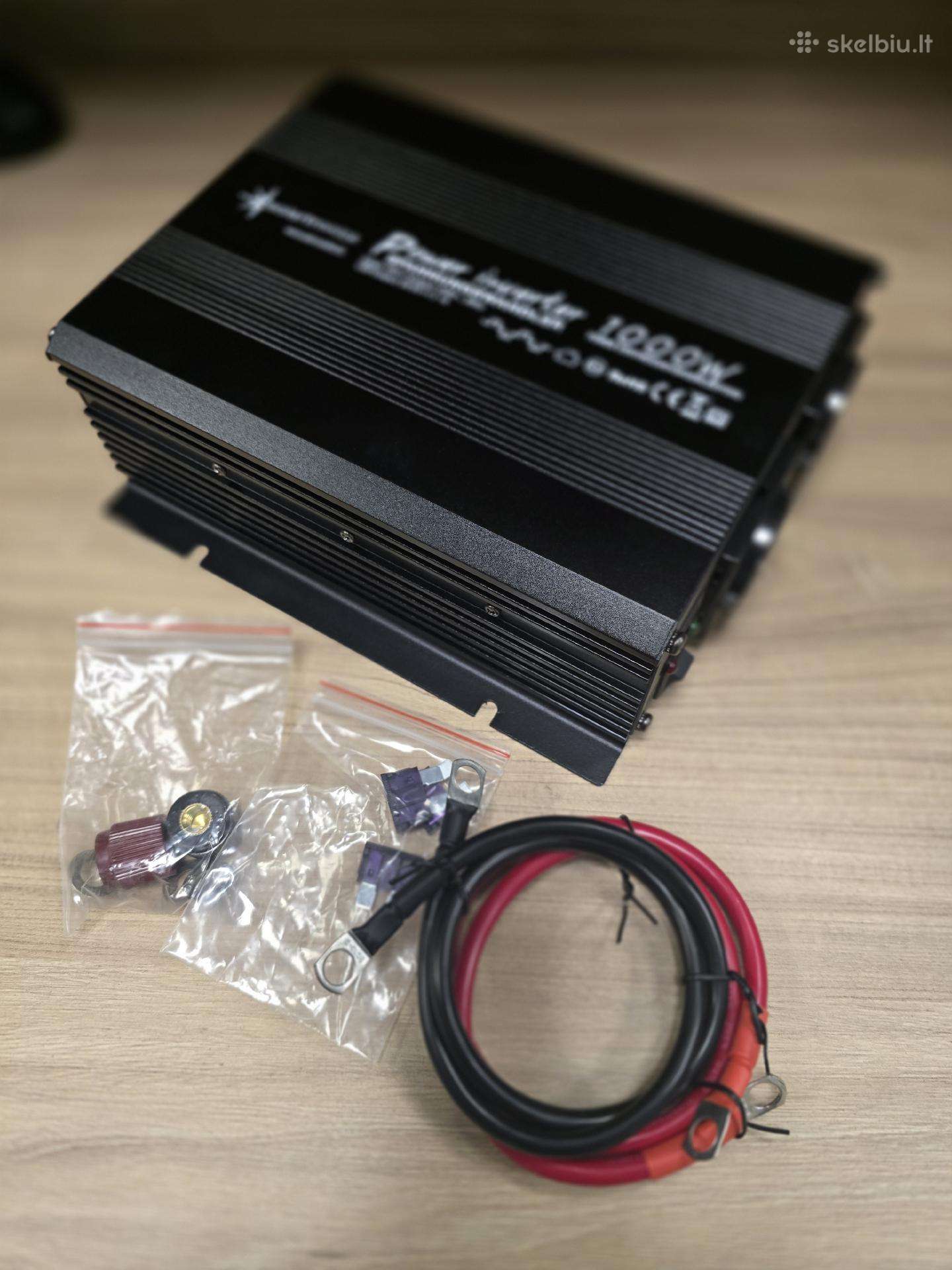 Įtampos keitiklis 12v–230v 1000w inverteris