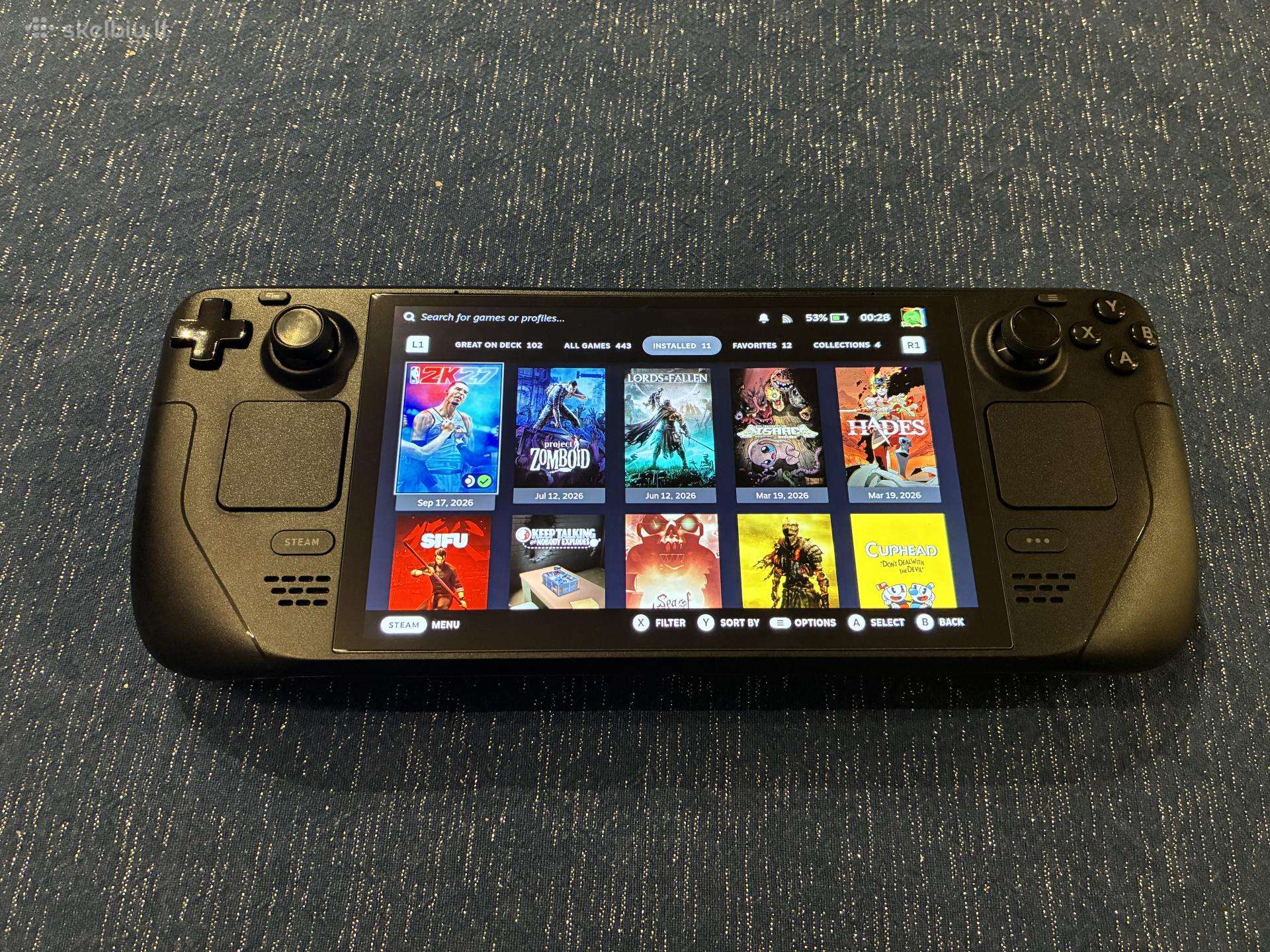 Steam Deck 1tb Oled – Puiki būklė, su priedais