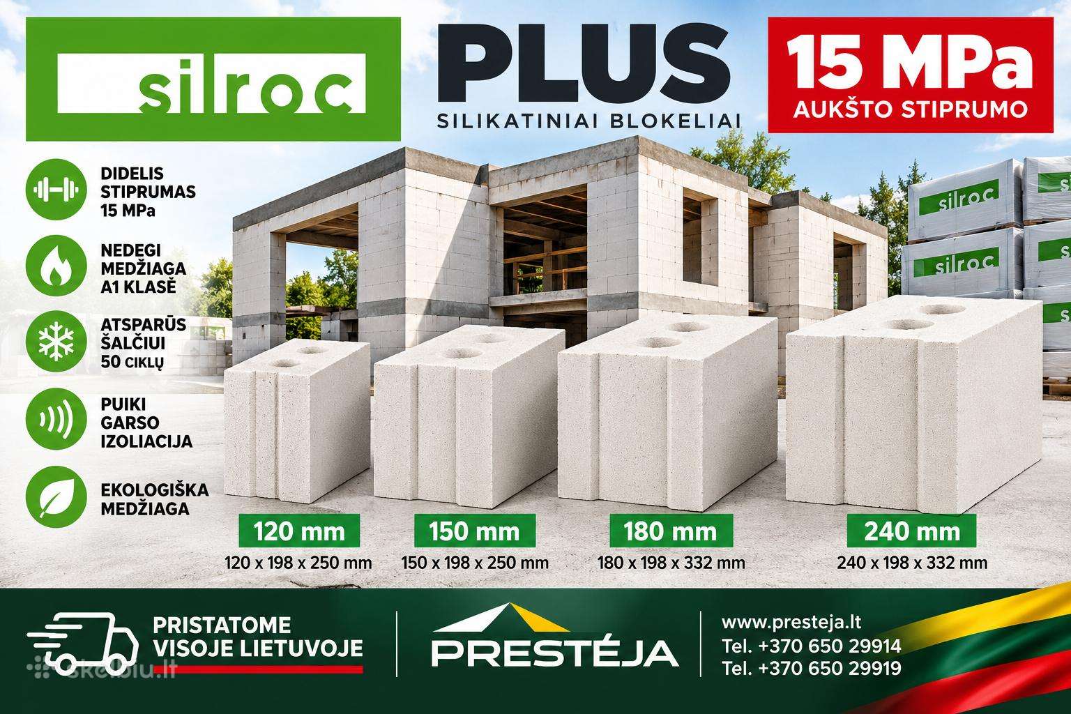 Silroc Plus – tvirti silikatiniai blokeliai!