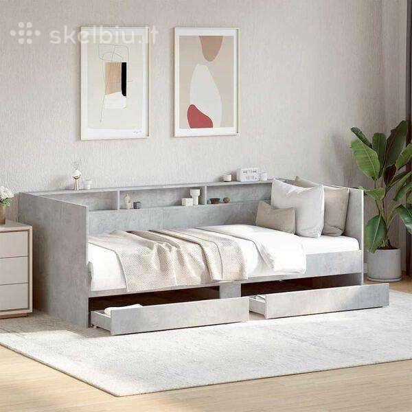 Kušetė su stalčiais be čiužinio vidaxl(3280856)