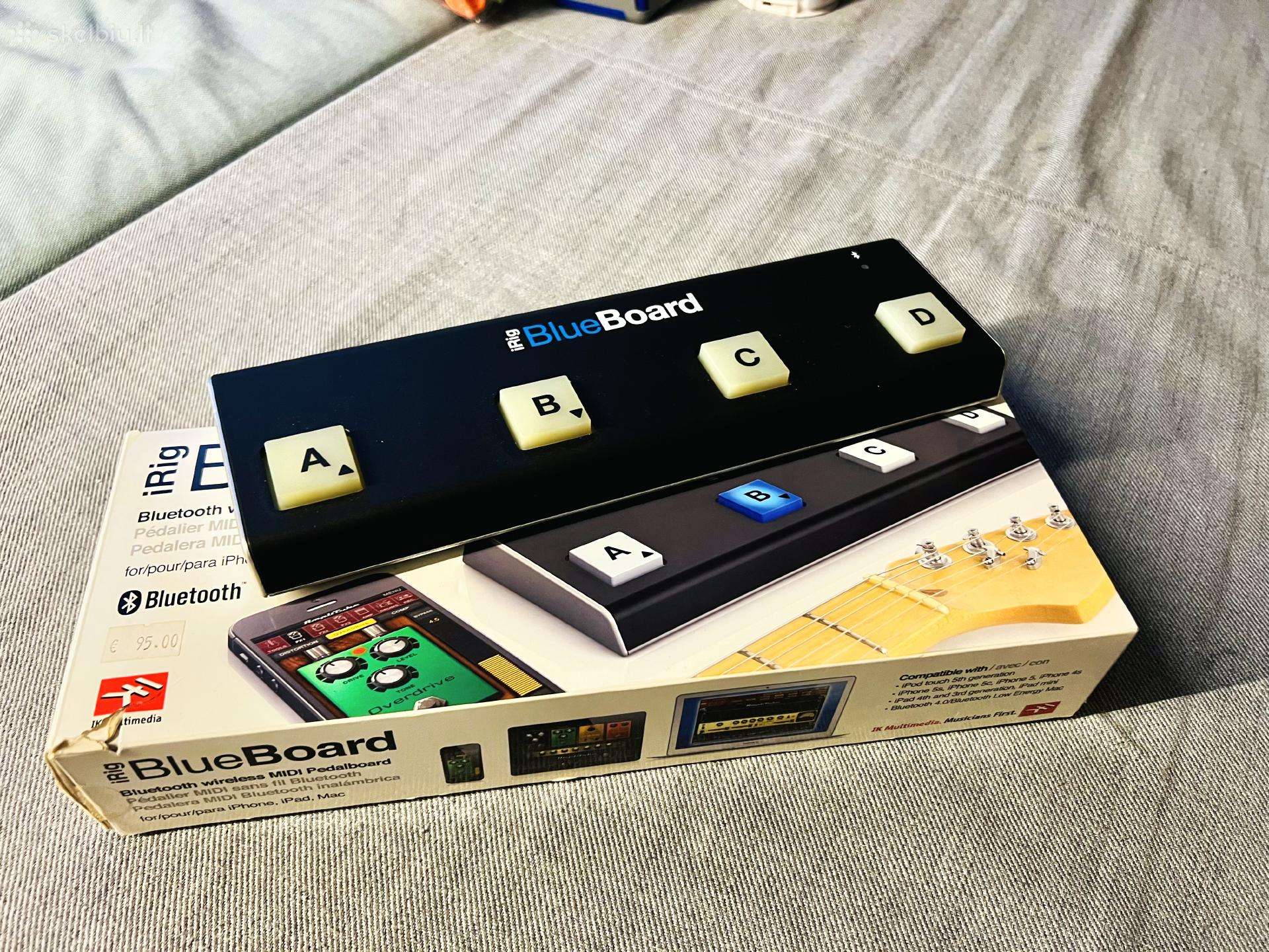 Bluetooth Midi foot kontroleris irig Blue Board