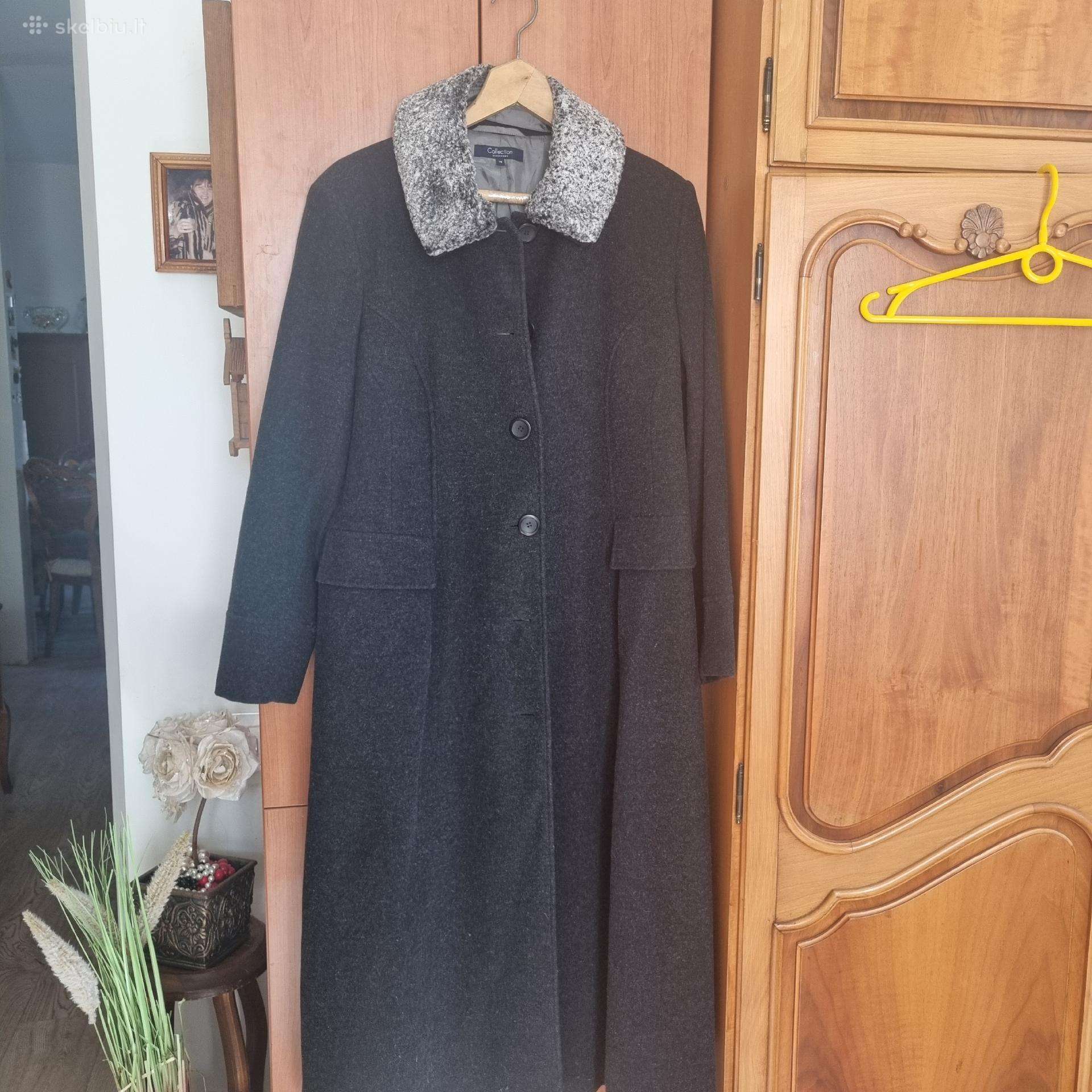 Rudeninis, naujas,vilnonis moteriškas paltas