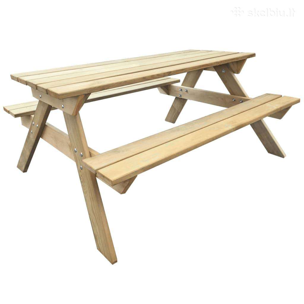 Iškylos stalas, 150x135x71,5cm vidaxl(41725)