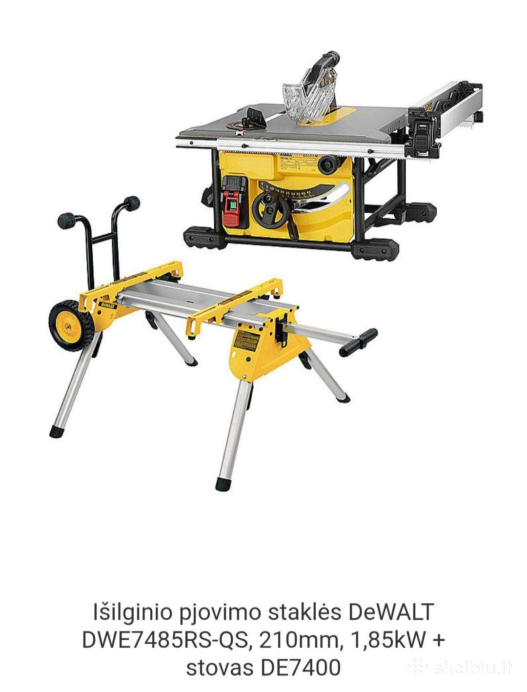 Išilginio pjovimo staklės Dewalt Dwe7485rs-qs