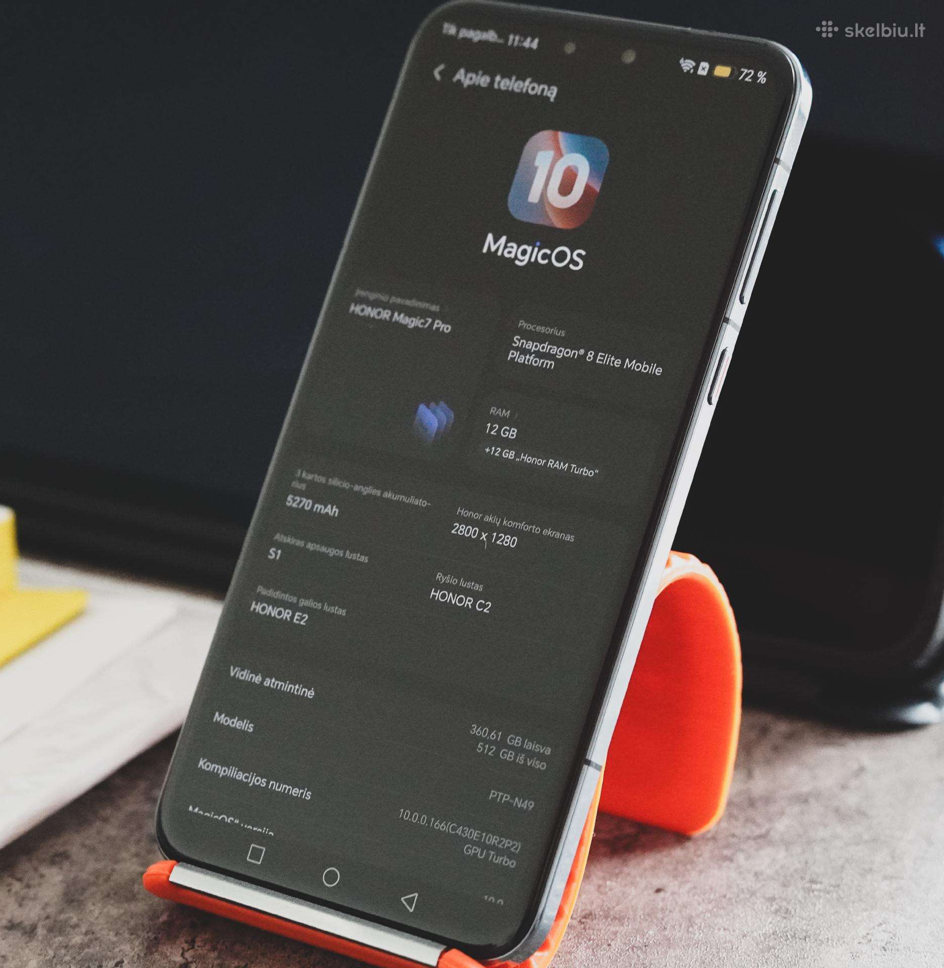 Honor Magic 7 Pro 512gb garantija idealus
