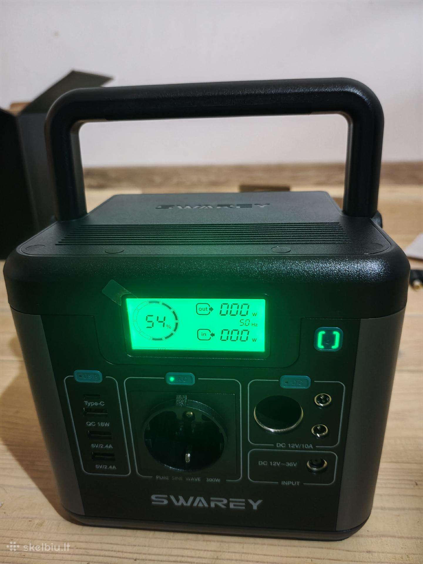 Elektros stotelė 300w + 60w Saulės panelė (Nauja)