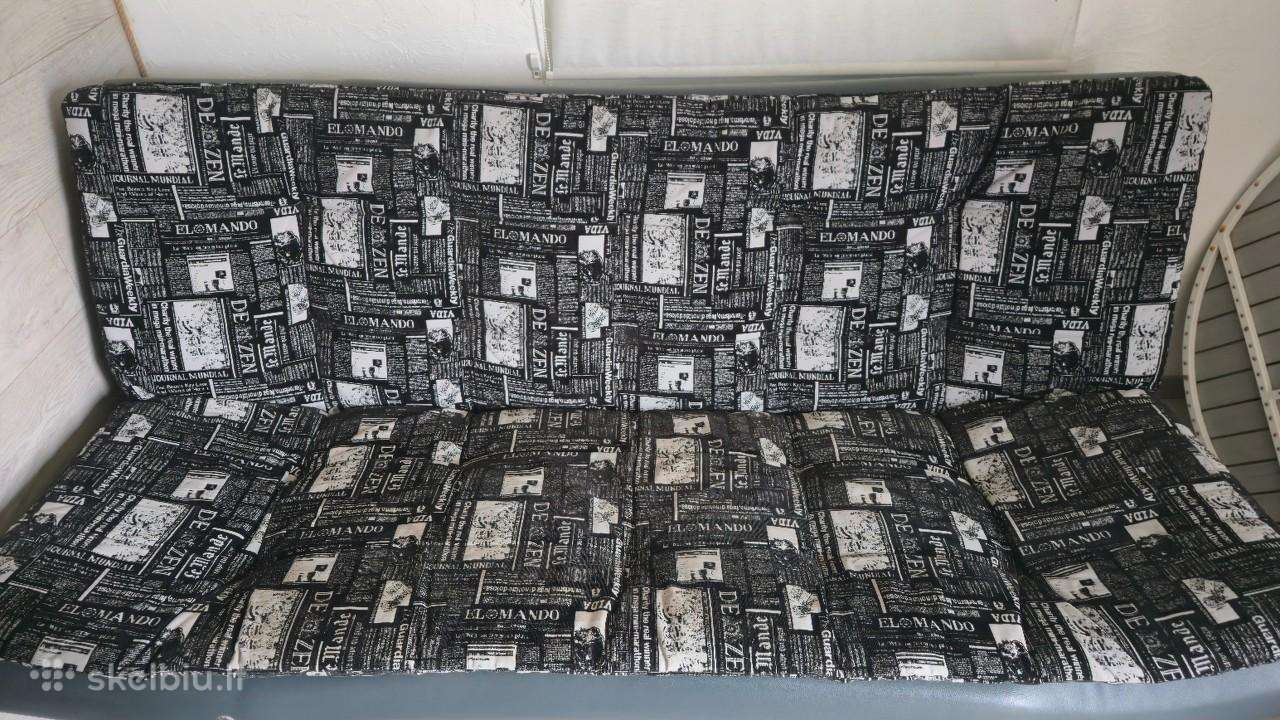 Išskleidžiama sofa-lova su daiktadėže