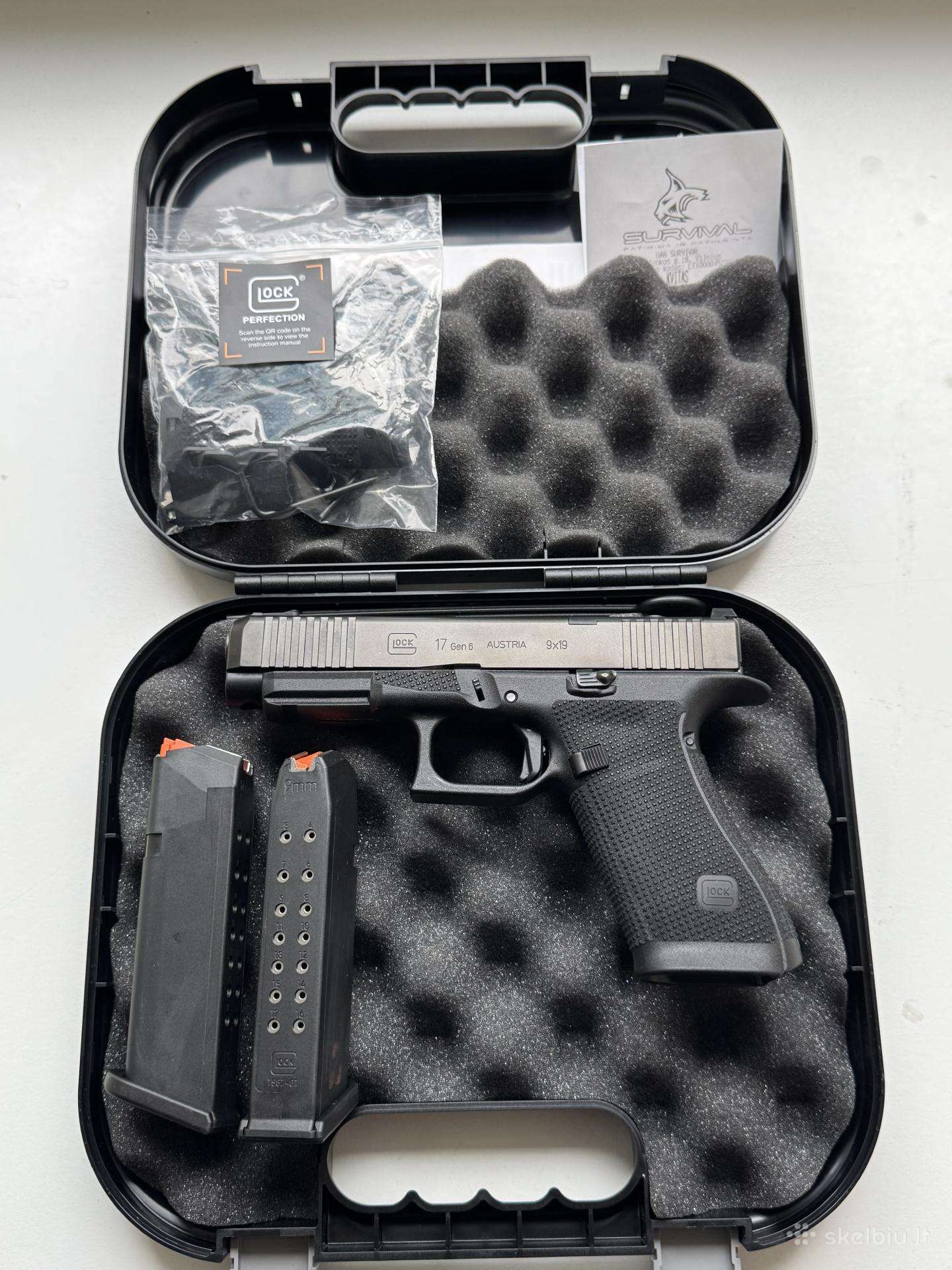 Glock 17 Gen6 ir Priedai Holosun Safariland Detuve