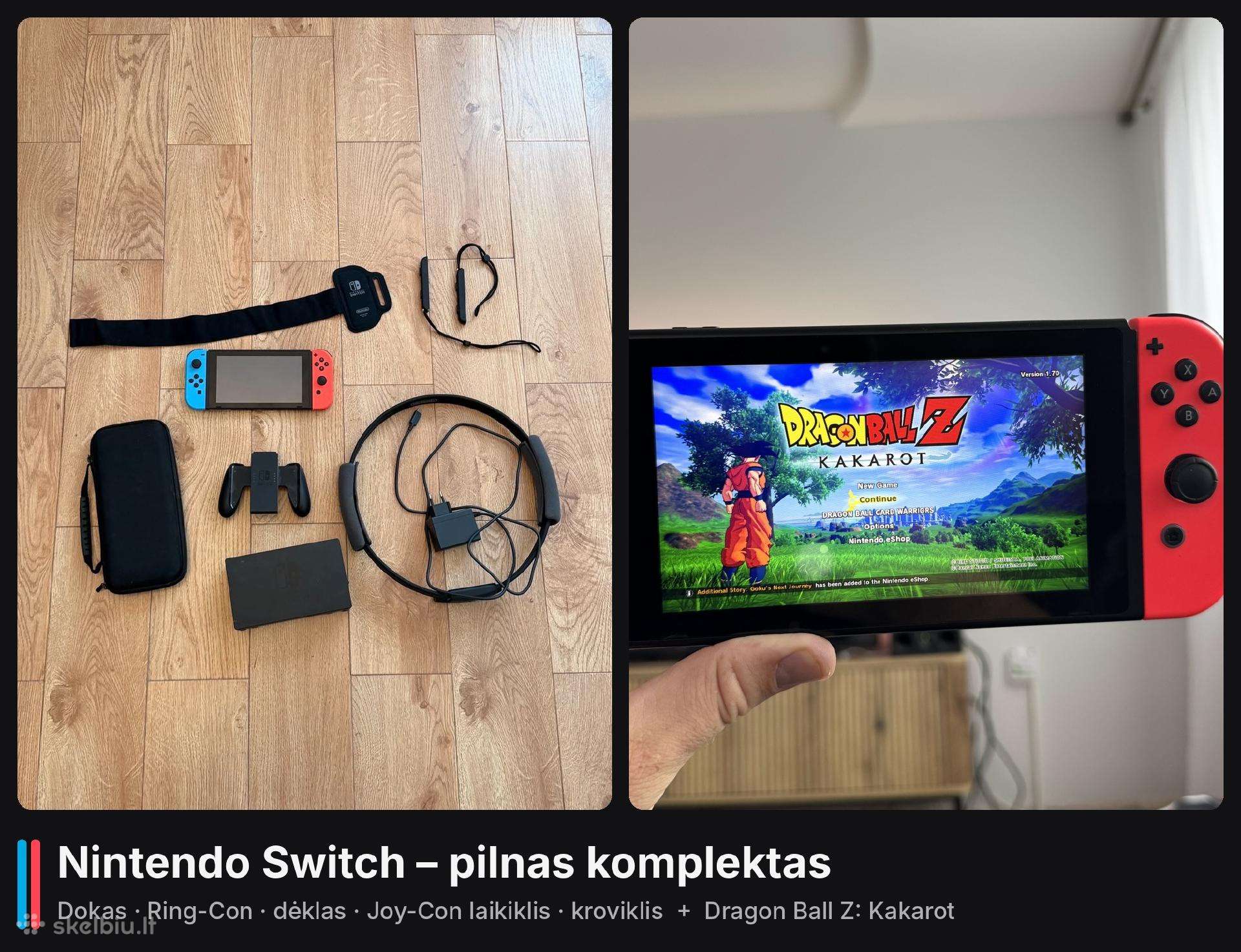 Nintendo Switch – pilnas komplektas + Dragon Ball