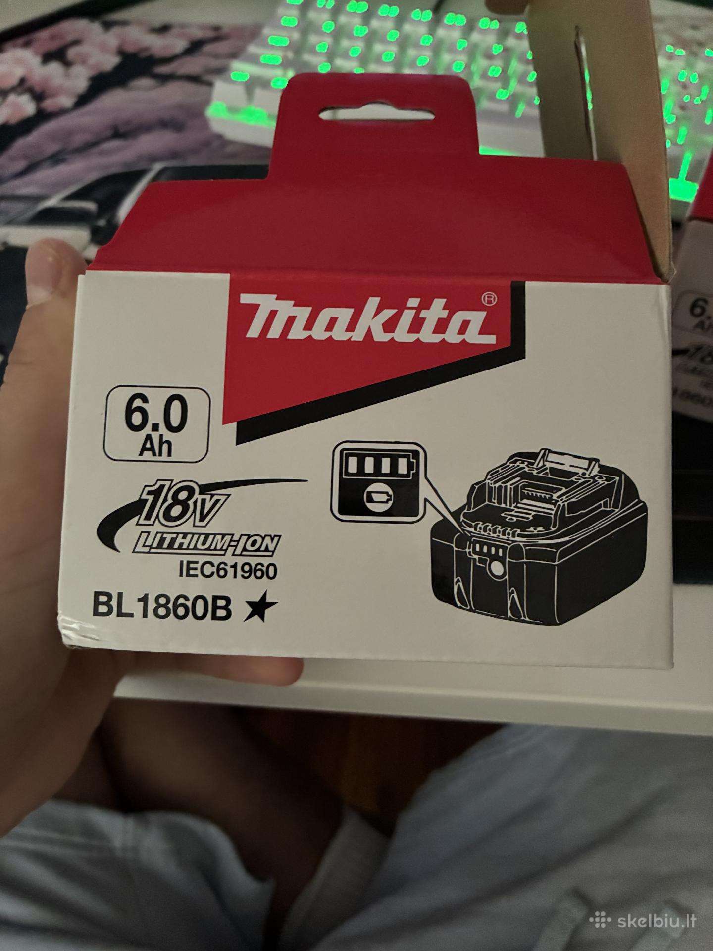 Parduodamos Makita 18v 6.0ah Li-ion