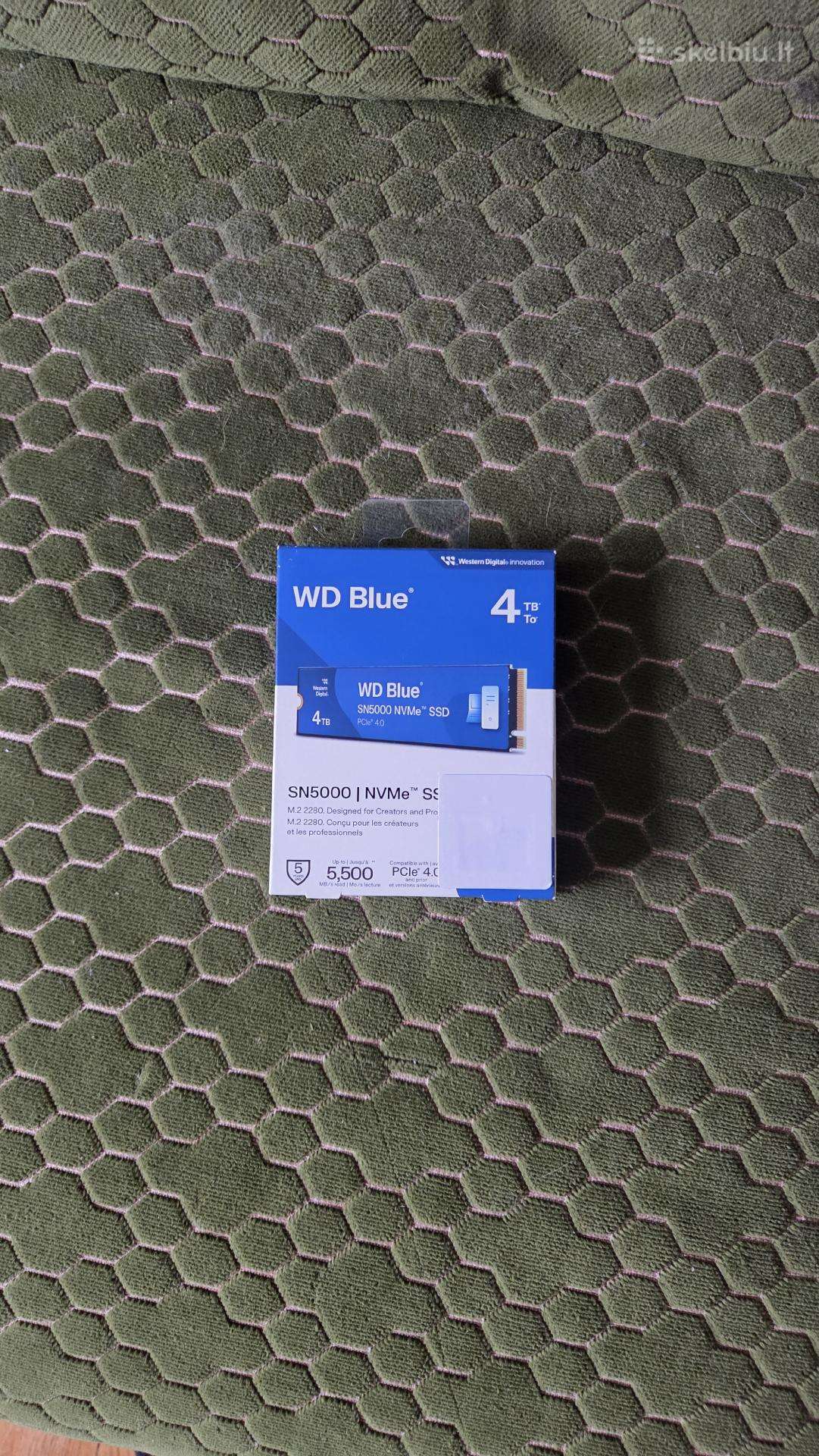 Naujas Wd Blue Sn5000 4tb