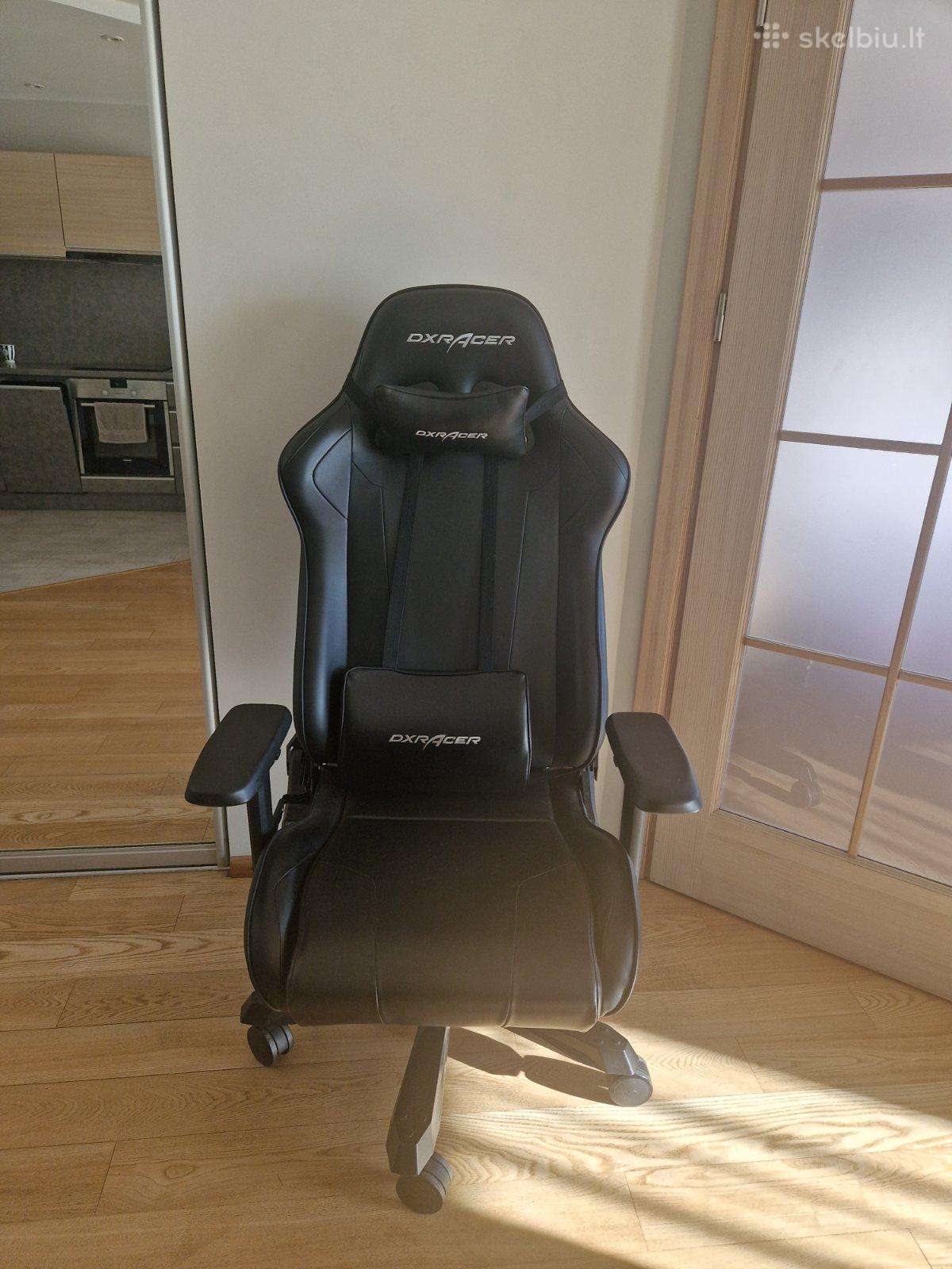 Dxracer žaidimų kėdė, juoda, su pagalvėmis