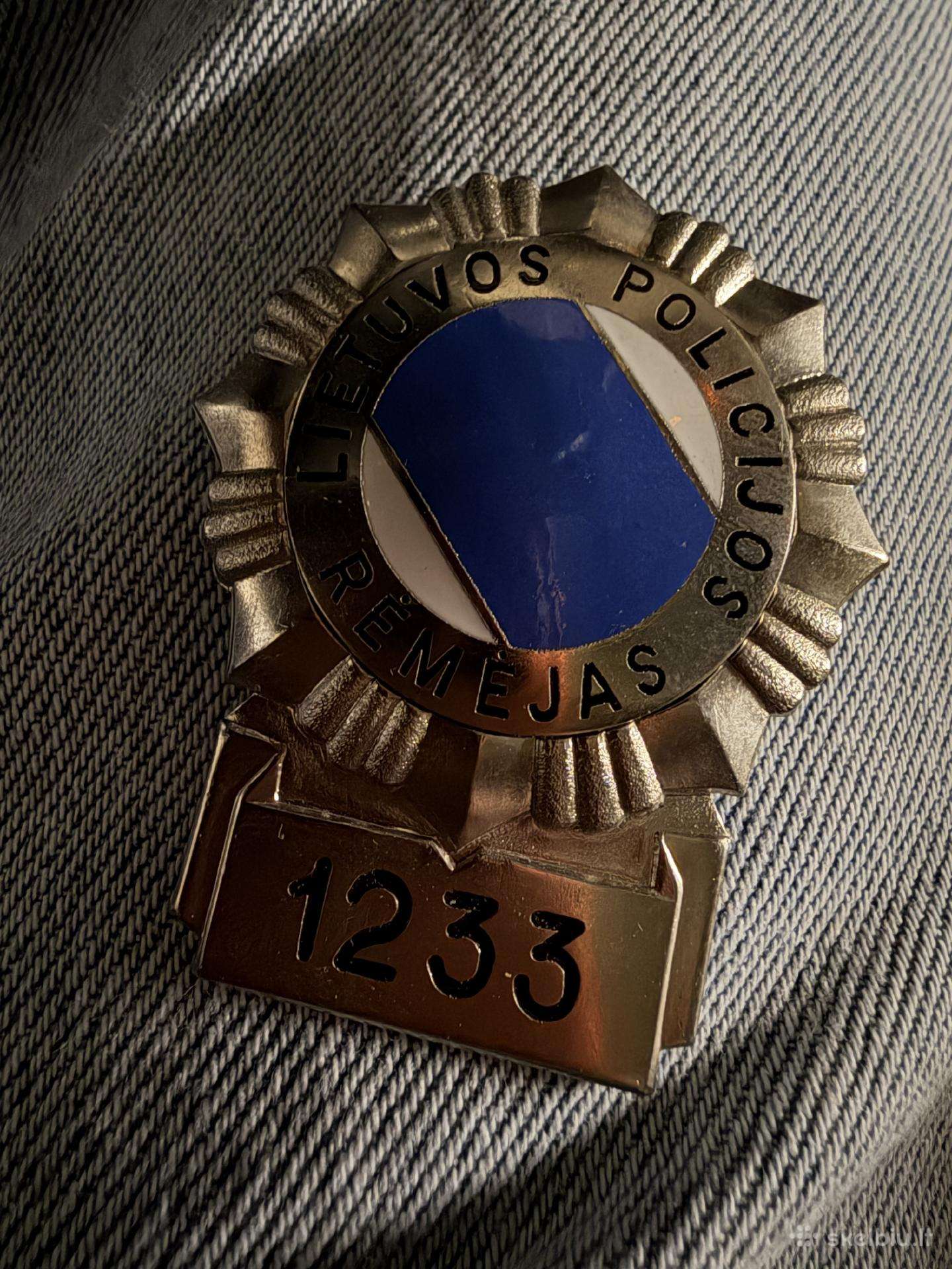 Lietuvos Policijos Rėmėjo Ženklas