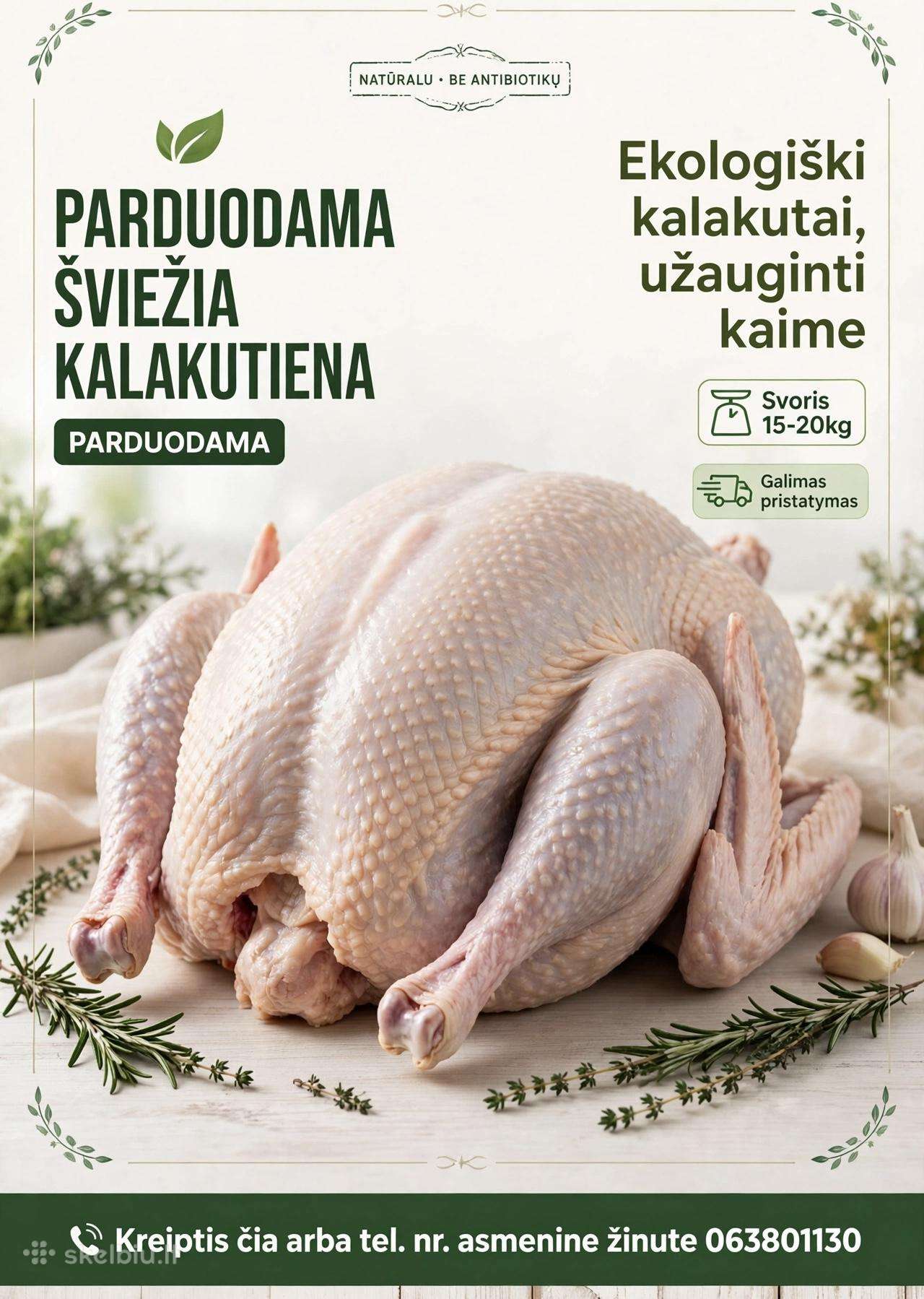 Paruošta kalakutienos skerdiena