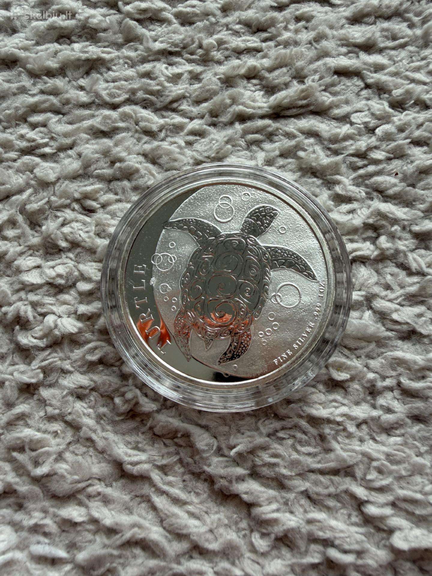 Sidabrinė moneta 1oz-70euru
