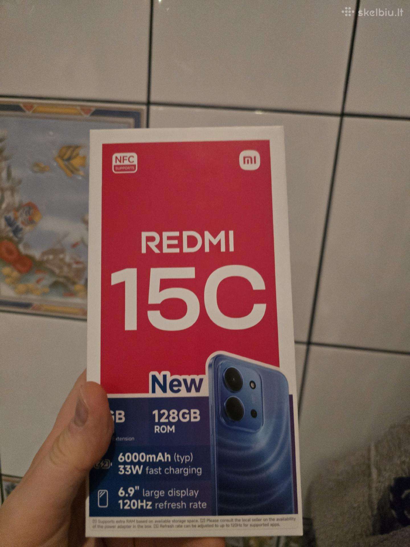 Redmi 15c naujas