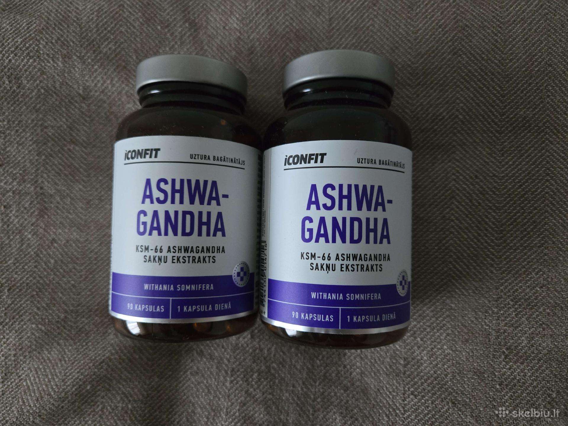 Iconfit Ashwagandha Ksm-66 (Ašvaganda), 90 kaps.