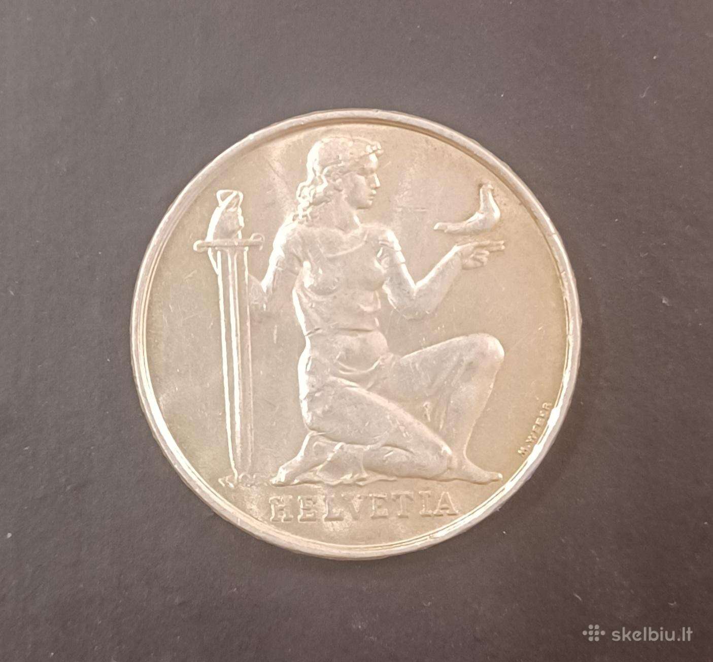Šveicarijos sidabrinės monetos