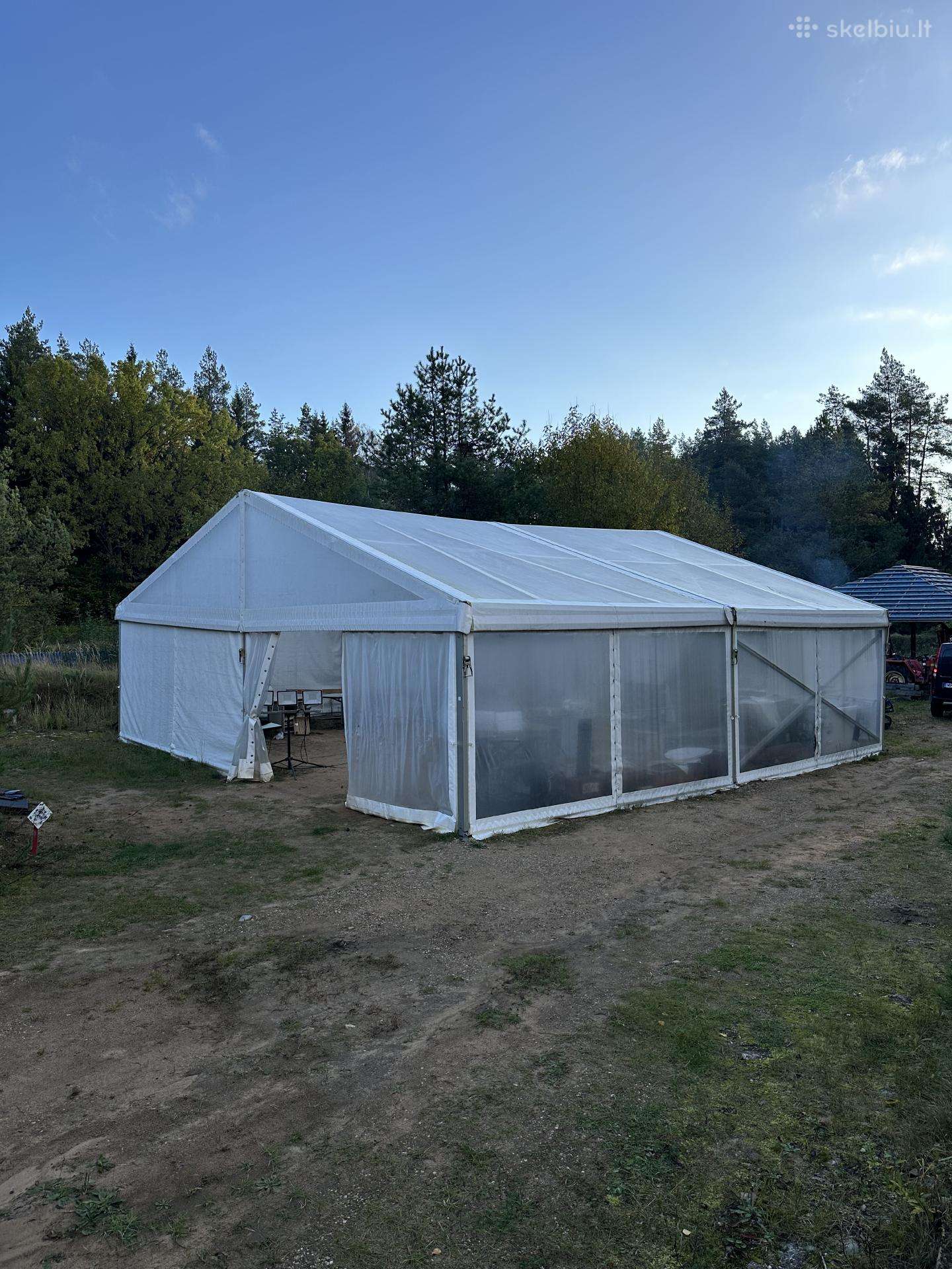 Paviljonas Pavėsinė 10x10 tvita atlaiko žiemą