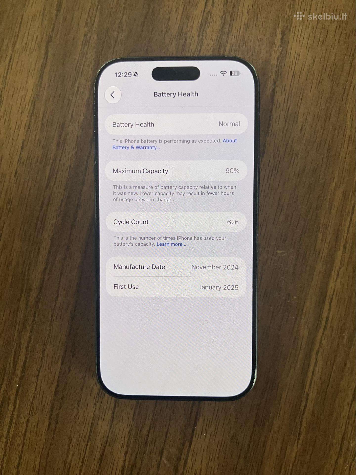 iPhone 16 pro juodas +garantija
