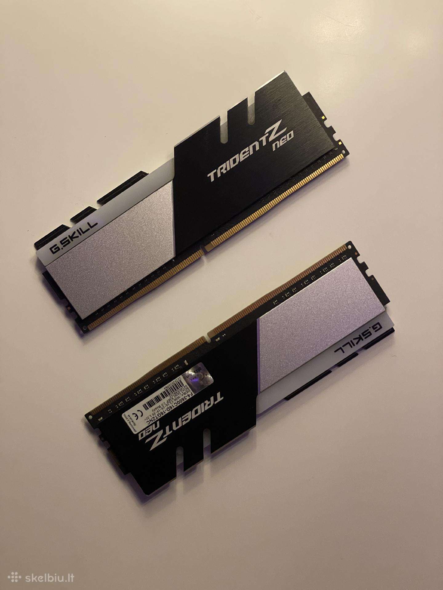 Ddr4 16gb (2x8gb) 3600mhz G.skill Trident Z Neo