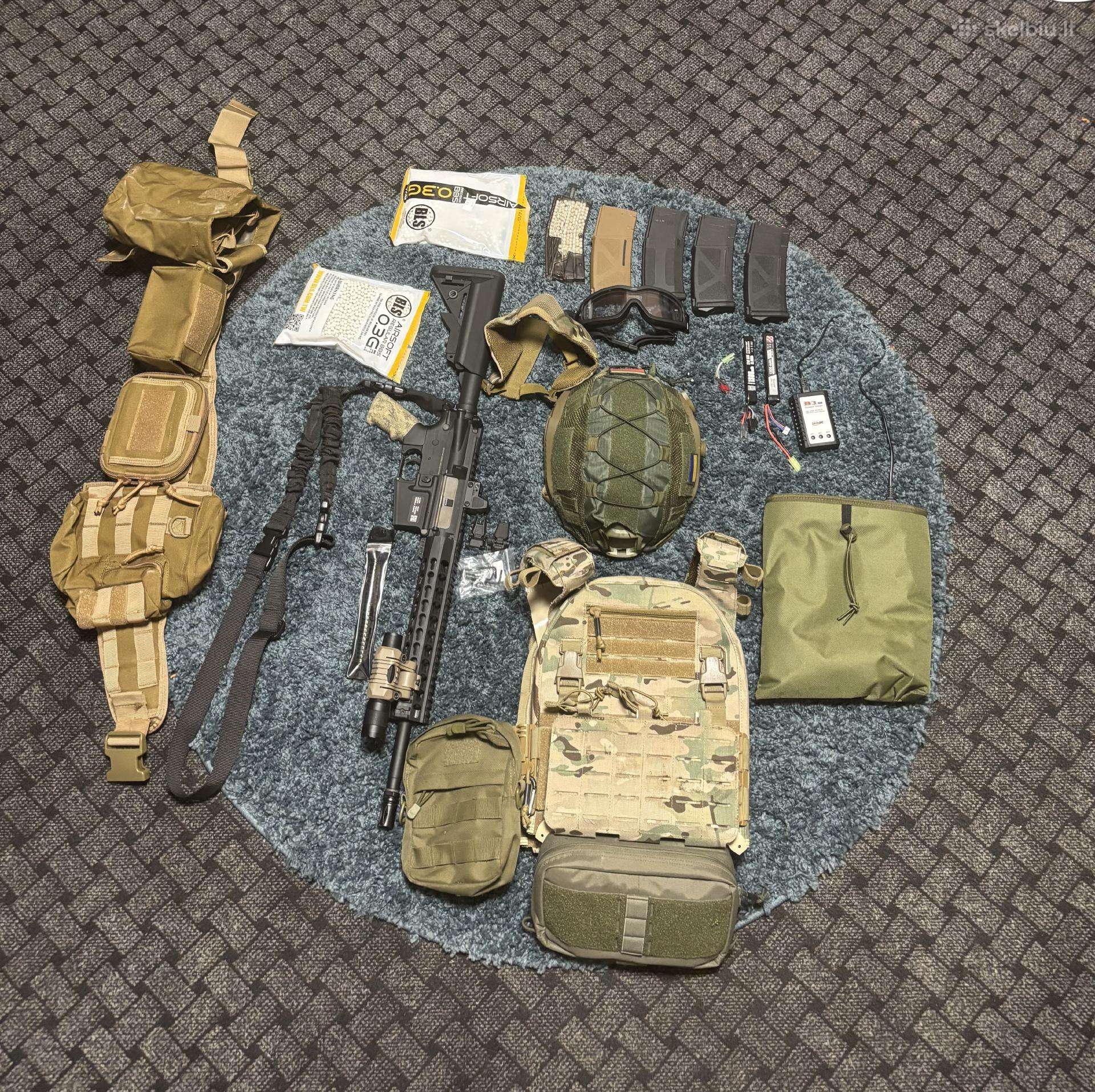 Airsoft komplektas 350€